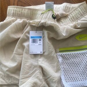 Brand new Nike shorts! Neon green and nude!